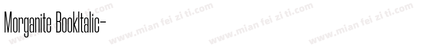 Morganite Bookltalic字体转换